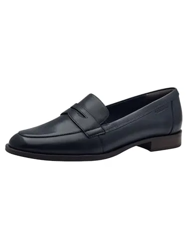 Tamaris Damen Loafer flach Leder, blau, 38 EU - Bequeme Loafer mit Touchit-Memory-Foam-Fußbett für individuelle Anpassung. Blockabsatz mit Antislide-Technologie sorgt für stabilen Halt. Plateausohle für zusätzlichen Komfort im Alltag.