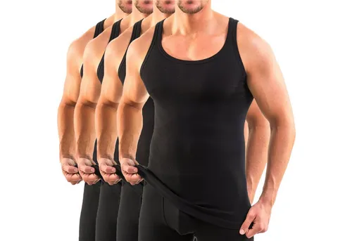 HERMKO Unterhemd 3000 4er Pack Herren Tank Top - Herrenunterhemden aus 100% Bio-Baumwolle, OEKO-TEX® zertifiziert, ideal für Komfort und Umweltbewusstsein.