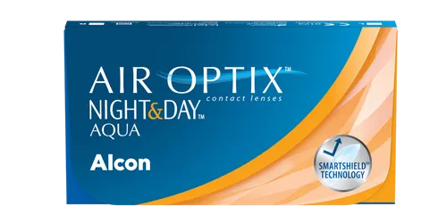AIR OPTIX Night & Day Monatslinsen 10,00-8,4 - Premium-Kontaktlinsen mit höchster Sauerstoffdurchlässigkeit, ideal für sensible Augen und bis zu 30 Tage Tragekomfort, auch beim Schlafen.
