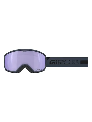 Giro Ski- / Snowboardbrille "Millie" in Anthrazit - Moderne Ski- und Snowboardbrille mit lila Gläsern, helmkompatibel und verstellbarem Band für optimalen Tragekomfort im Schnee.