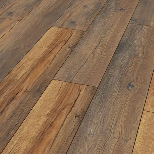 KRONOTEX Laminat Eiche Landhausdiele Robusto – Strapazierfähig mit easy Klick-System - Laminatfußboden mit natürlicher Optik, ideal für Fußbodenheizung und einfache Verlegung dank patentiertem Klick-System. Pflegeleicht und langlebig für hohe Beanspruchung.