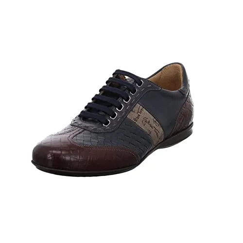 Galizio Torresi Herren Schnürhalbschuhe aus Leder - Elegante Herren-Schnürhalbschuhe aus hochwertiger Lederkombination, ideal für Freizeit und besondere Anlässe. Herausnehmbare Decksohle für optimalen Tragekomfort.