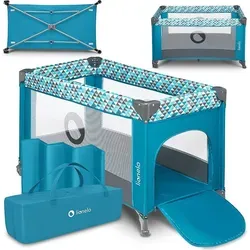 LIONELO Stefi Baby Laufstall: Sicheres Kinderbett mit LockGuard-System - Babybetten mit funktionalen Netzwänden für optimale Luftzirkulation und Sicherheit. Das LockGuard-System schützt vor versehentlichem Zusammenklappen, ideal für aktive Kinder.