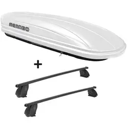 Dachbox VDPMAA320 320 Liter abschließbar für VW Caddy (2K) - Praktisches Set: 320 Liter Dachbox in Weiß plus Dachträger K1 MEDIUM für VW Caddy (2K). Maximieren Sie Ihren Stauraum mit einem einfach zu montierenden Komplettpaket und genießen Sie mehr Platz im Innenraum.