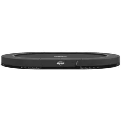 BERG SPORTS Grand Champion InGround 350 Grey - Trampolin mit AirFlow Pro Sprungmatte für 150% mehr Luftdurchlässigkeit. Ideal für Garten, stabil und sicher für alle Altersgruppen.