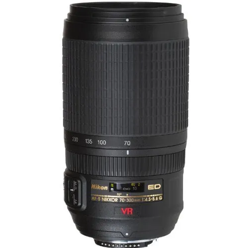 Nikon AF-S Nikkor 70-300 mm f/4,5-5,6 G IF-ED VR Objektiv - Objektiv für Nikon-Kameras mit beeindruckendem Zoom von 70-300 mm und Bildstabilisierung für gestochen scharfe Aufnahmen.