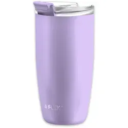 FLSK Edelstahl Thermobecher - Kaffeebecher to go - Lavendel - 500 ml - Stylischer FLSK Thermobecher in zartem Lavendel für heiße und kalte Getränke. Mit innovativem Sicherungsverschluss und 100 % Auslaufschutz - perfekt für unterwegs!