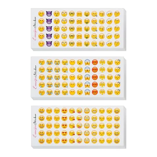 Blatt Sticker Aufkleber Smiley,Klein Kinder Notizbuch Dekoration,Lustig Aufkleber Happy Facesticker,für Kinder Emoji-Belohnungen für Lehrer,inspirierende Aufkleber Belohnungsaufkleber 24