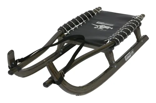 German Luge Rodel GL-Rodel 115 cm - anthrazit - Leicht lenkbarer Freizeitrodel aus hochwertiger Verarbeitung, ideal für Schneebahnen. Mit rostfreien Edelstahl-Laufschienen für optimale Laufeigenschaften und einem sportlichen Design.