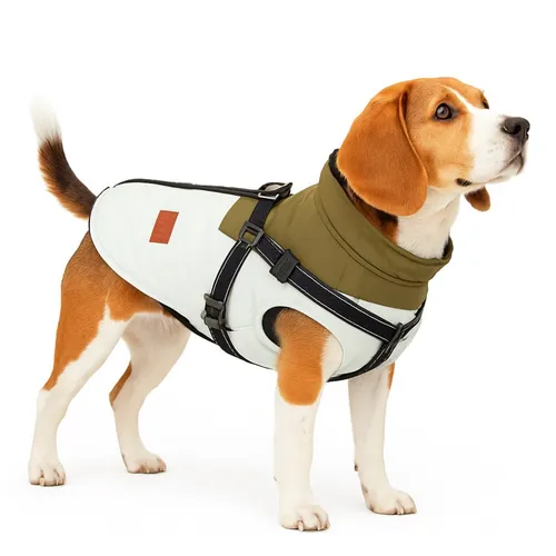 Nobby Hundemantel Jona 2 in 1 hellgrün - Kleidung & Schuhe, wärmender Hundemantel mit zwei Tragevarianten für optimalen Komfort bei jedem Wetter.
