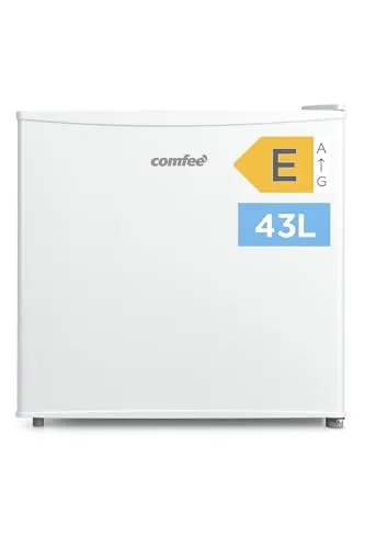 Comfee RCD50WH2(E) Mini Kühlschrank - Kühlbox für Zimmer und Büro, kompakt mit 43L Volumen, schnelle Kühlung und manuelle Temperaturregelung, ideal für Getränke.
