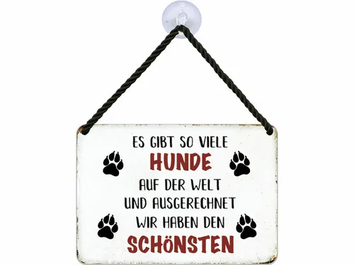 Kulthänger Blechschild Schönster Hund KH113