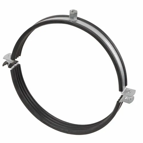 Fixotec Rohrschelle, Flexible Lüftungsrohrschelle mit zwei Schrauben und Schnellverschluss