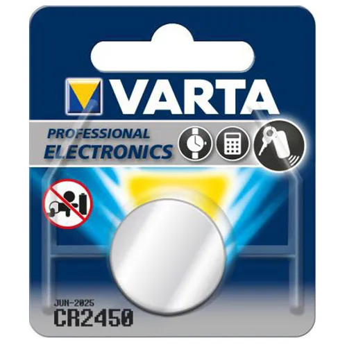 Varta ⇒ Knopfzelle Lithium CR2450 ⇒ Ersatzbatterie 3V ⇒ Batterie 34292
