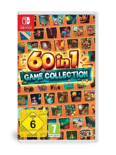 60-in-1 Game Collection für Nintendo Switch - Große Spielesammlung mit 60 Action-Spielen, downloadbar für grenzenlosen Spielspaß auf Nintendo Switch. Ideal für die ganze Familie!
