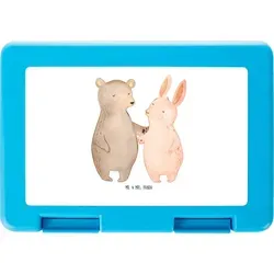 Mr. & Mrs. Panda Brotdose Bär und Hase Umarmen - Weiß - Geschenk, Butterbrotdose, Brotzeitbox, Partner, Lunch box, Liebe, Brotbox, Heiraten, best... - Weiß