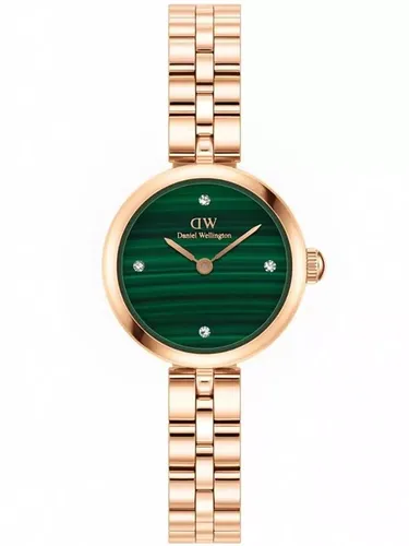 Daniel Wellington Elan Lumine Malachite Rose Gold DW00100721 - Elegante Damenuhr mit grünem Malachit-Zifferblatt und roségoldfarbenem Edelstahlarmband. Ein einzigartiges Accessoire, das Stil und Individualität vereint.