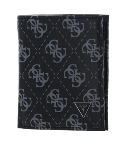 GUESS Mito Small Billfold Wallet mit Münzfach – Herren Geldbörse Schwarz - Hochwertige Herren Geldbörse aus 100% Leder, mit praktischem Münzfach und stilvollem Logo-Design. Ideal für den täglichen Gebrauch und sorgt für Ordnung in der Tasche.