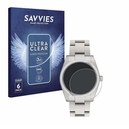 6x Folie für Rolex Oyster Perpetual 34 Schutzfolie Displayschutz Display Klar