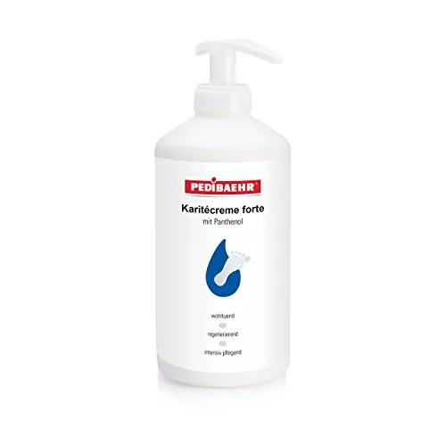 PediBaehr Karitecreme Forte Fuß Creme mit Panthenol, 500 ml Pumpe Spender