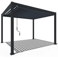 Weide Classic Pergola Aluminium freistehend 3 x 3,6 M - Moderne freistehende Pergola aus wetterbeständigem Aluminium mit manuell einstellbaren Lamellen für optimale Lichtregulierung – ideal für jeden Außenbereich.