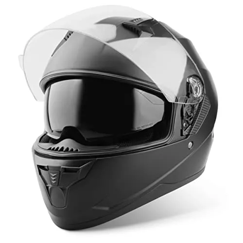 VINZ Kennet Integralhelm mit Sonnenblende - Motorrad-Integralhelm mit Belüftung und Sonnenblende, ideal für sicheres Fahren und optimalen Komfort.