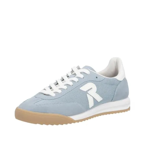Rieker Damen Sneaker Kingston in Blau, Größe 38 (US 7) - Modischer Rieker Sneaker für Damen in Blau, gefertigt aus hochwertigem Textil. Mit flexibler EVA/Gummi-Laufsohle und herausnehmbarer Einlegesohle für optimalen Komfort. Ideal für den Alltag!