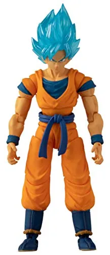 BANDAI Dragon Ball Evolve Blue Goku Actionfigur - Actionfiguren für Kinder: Realistische 12,5 cm große Goku-Actionfigur in der mächtigen Super Saiyan Blue-Form, ideal zum Spielen und Präsentieren für Anime-Fans.