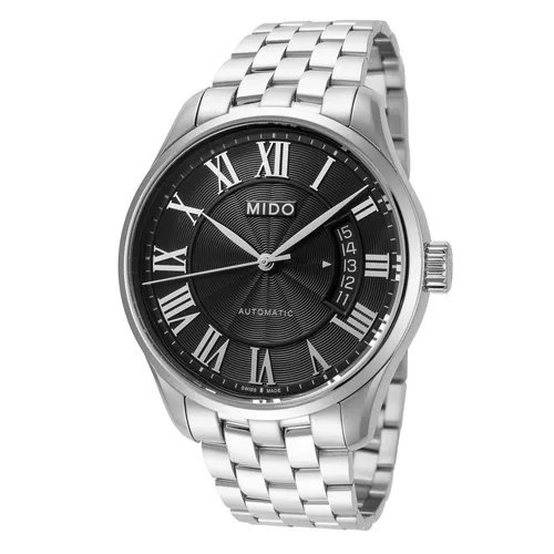 Mido Herren Belluna II 40mm Automatische Armbanduhr - Schweizer Automatik-Armbanduhr mit kratzfestem Saphirglas und 50m Wasserfestigkeit, ideal für stilbewusste Herren.