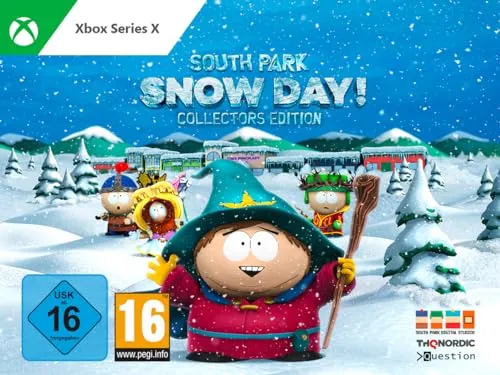 SOUTH PARK: SNOW DAY! Collectors Edition - Xbox Series X - Limitierte Collector's Edition mit exklusiven Inhalten: Grand Wizard Cartman Snowglobe, sprechender Toilet Paper Holder, Mütze und mehr. Erlebe kooperatives Gameplay mit Freunden oder Bots in einem neuen 3D-Abenteuer!