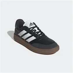 adidas Herren Courtblock Shoes – Sneaker in core Black/FTWR White/Carbon, 45 1/3 EU - Herren-Sneaker mit Gummi Cupsohle und Zehenschutz, ideal für Sport und Freizeit, bietet optimalen Komfort und Halt.