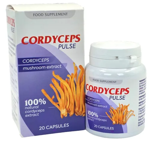 Cordyceps Cordyceps Pulse Kapseln, 8 g - Nahrungsergänzungsmittel zur Unterstützung von Energie und Leistungsfähigkeit, mit hochwertigem Cordyceps Fruchtkörper-Extrakt und Zink für Ihr Wohlbefinden.