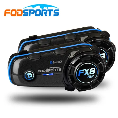 2X Motorrad Intercom Gegensprechanlage Bluetooth FX8 AIR Helmet Headset 2 Reiter
