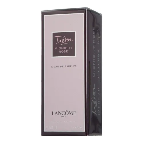 Lancôme Trésor Midnight Rose - Eau de Parfum Spray 50 ml, blumiger Duft mit Himbeeren und Rosen, edel gestalteter Flakon in Dunkelviolett