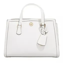 Michael Kors Chantal Damen-Umhängetasche 30F2G7CM1T - Weiß - Elegante Chantal Messenger Bag von Michael Kors aus hochwertigem Leder. Mit verstellbarem Riemen und praktischem Magnetverschluss. Ideal für stilvolle Auftritte und vielseitige Nutzung.