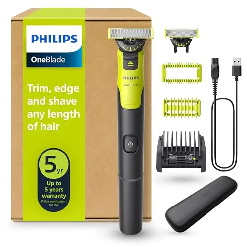 Philips OneBlade 360 QP4631/65 - Folienrasierer für Herren, vielseitig für Gesicht und Körper, mit innovativer Contour-following technology und Dual protection system