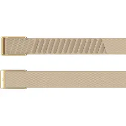 WHOOP 5.0 SuperKnit Luxe Band Beige - Hochwertiges Nylon-Armband für den WHOOP One und Peak, leicht und angenehm zu tragen. Wasser- und schweißresistent, ideal für Sport und Alltag. Schnell trocknend und individuell anpassbar für perfekten Sitz.