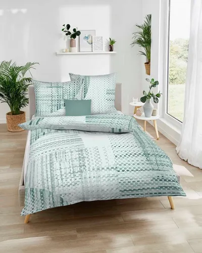 Kaeppel Mako-Satin Bettwäsche Supreme 155x220 cm + 80x80 cm | jade - grün - Elegante Kaeppel Bettwäsche aus feinster Mako-Baumwolle, temperaturausgleichend und atmungsaktiv. Mit edlem Glanz und praktischem Reißverschluss sorgt sie für höchsten Schlafkomfort in jedem Schlafzimmer.