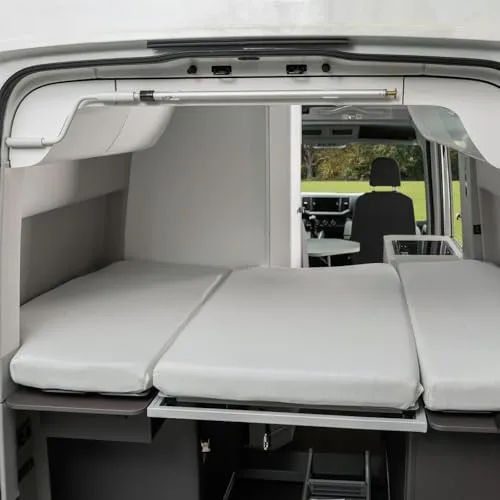 Black Forest Fox Spannbettlaken für VW Grand California 600 - Spannbettlaken für Heckbett, passgenau für 3-tlg. Matratze, aus 100% ägyptischer Baumwolle für höchsten Schlafkomfort und OEKO-TEX zertifiziert – ideal für Wohnmobile.