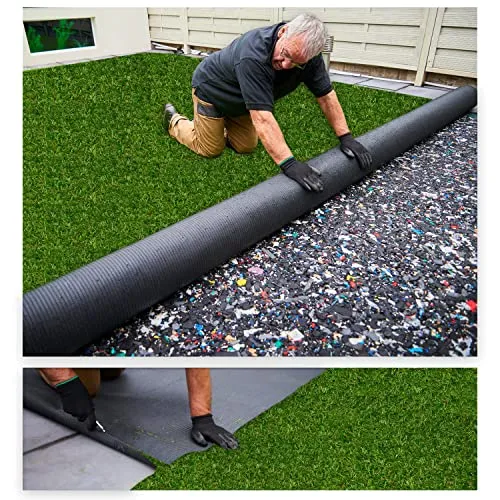 MDEKOR Kunstrasenteppich Outdoor - Wetterfester Rasenteppich in Echtrasen-Optik 400x200 cm - Teppichbeläge für Innen und Außen, pflegeleicht und witterungsbeständig, ideal für Balkon, Terrasse und Garten mit Drainage für schnelle Trocknung.