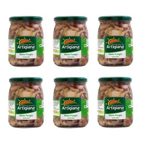 Artigiana Sud Gemischte Pilze In Öl 520 G - Karton 6 Stück