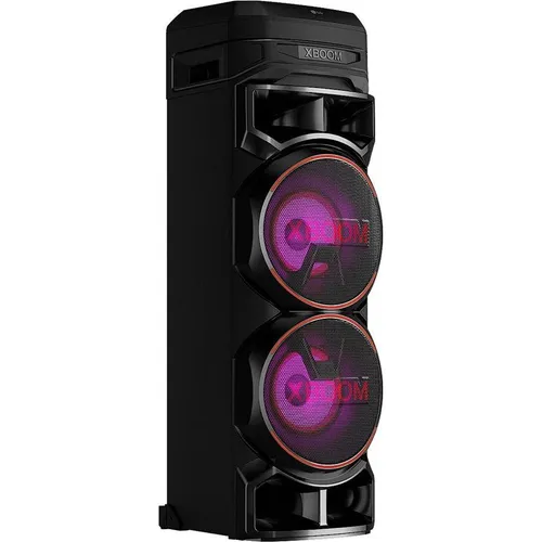 LG XBOOM RNC9 Party-Lautsprecher - Bluetooth Stereo Lautsprecher in Schwarz, mit DJ-Funktionen und Karaoke-Option für unvergessliche Partys