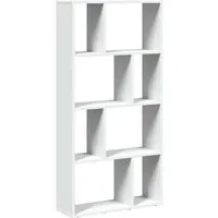 vidaXL Bücherregal - Modernes Standregal mit 8 Fächern - Büro-Bücherregal mit geometrischem Design und flexiblem Stauraum. Ideal als Raumteiler für Wohnzimmer, Schlafzimmer oder Büro, robust und feuchtigkeitsbeständig.