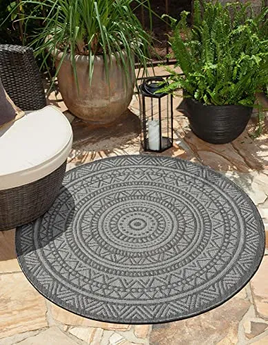 Teppich Mistra - Robuster, moderner Teppich für In- und Outdoor - Teppich für Küche, Flur und Wintergarten, pflegeleicht aus 100% Polypropylen, wetterfest und UV-beständig, in verschiedenen Größen und Farben erhältlich.