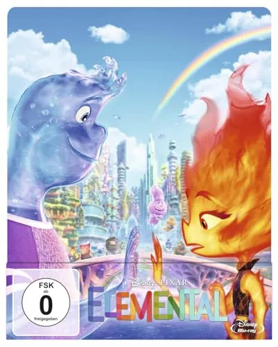Elemental - Steelbook [Blu-ray] - Steelbook Edition des Animationsfilms, ideal für Sammler und Fans von hochwertiger Filmverpackung.
