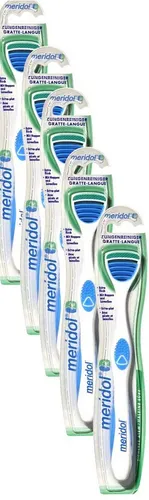 Meridol Zungenreinigeraufsatz 5x Meridol Zungenreiniger - Sicherer Atem