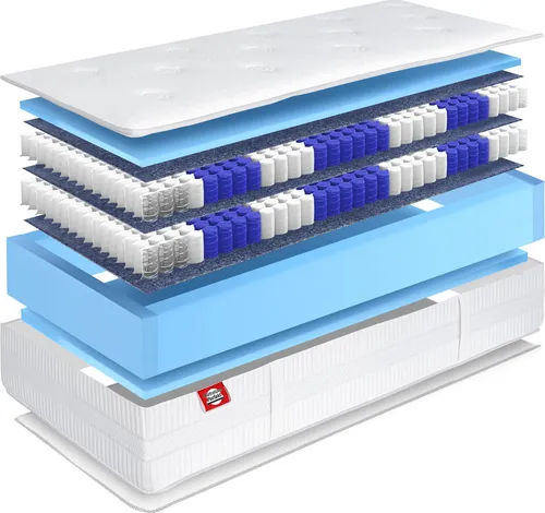Matratze 100x200cm Terra Med Box² - Boxspringfeeling für besten Schlafkomfort - Matratzen - Erleben Sie Boxspring-Liegekomfort mit der NEW TERRA MED BOX² Matratze. Ideal für erholsamen Schlaf dank 7-Zonen-Taschenfederkern und integrierten Topper für optimale Körperanpassung.
