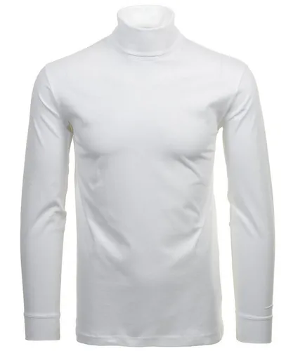 Ragman Herren Unterzieh Rolli 006-weiss, 3XL - Pullover für Herren, aus 100% gekämmter Baumwolle, hohe Formstabilität und verstärkte Nackennaht für optimalen Tragekomfort.