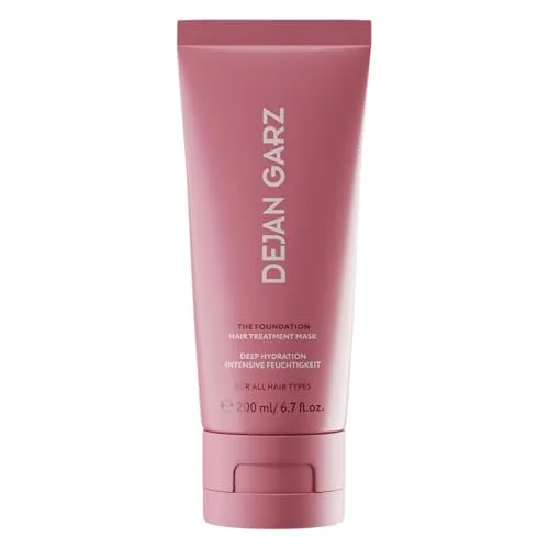 Dejan Garz Haarmaske für intensive Feuchtigkeit– The Foundation – Reichhaltige Haarpflege für trockenes & strapaziertes Haar – Mehr Glanz, Geschmeidigkeit & Kämmbarkeit (200ml)
