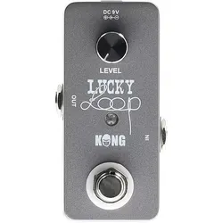 Kong Lucky-Loop V2 - E-Gitarre Effektgerät - Kompaktes Looper-Pedal mit 5 Minuten Aufnahmezeit und unbegrenzten Overdubs für kreative Klangreisen. Ideal für Gitarre, Bass oder DJ-Setup – entdecke neue musikalische Dimensionen!